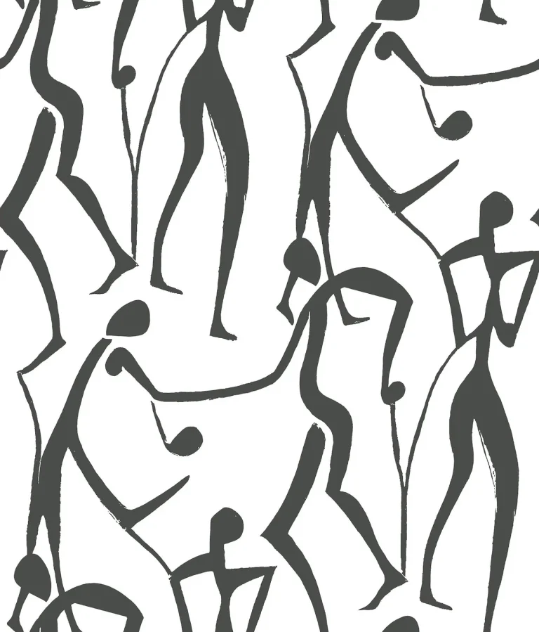 Joyful Dancers Wallpaper - Carbon Black — Ảnh 5