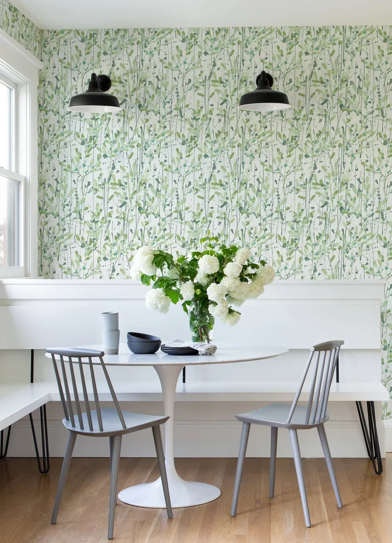 Leandra Floral Trail Wallpaper - Green — Ảnh 3