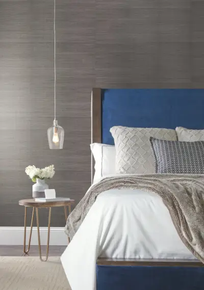 Sisal Grasscloth Wallpaper - Gray/Silver