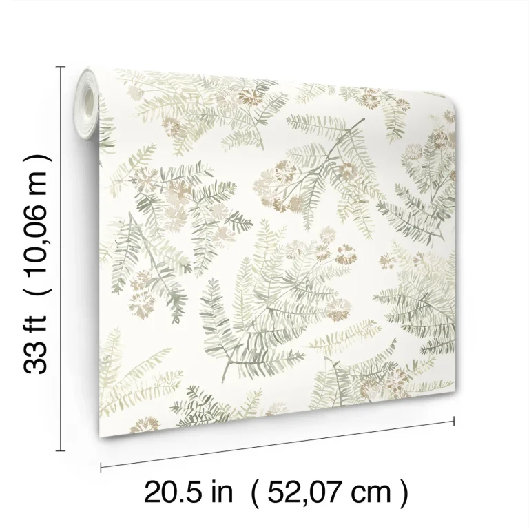 Chesapeake Frith Botanical Wallpaper - Green — Ảnh 2