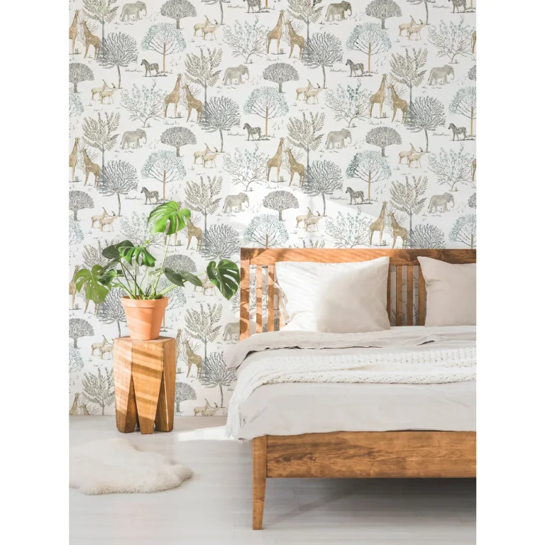 On the Savanna Wallpaper - Neutral — Ảnh 4
