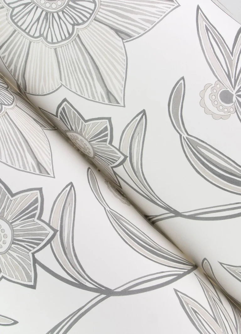 Star Flower Wallpaper - Charcoal — Ảnh 7