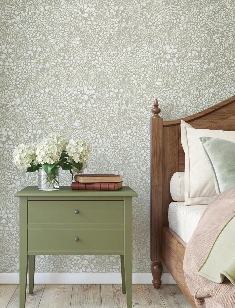 Siv Botanical Wallpaper - Dark Grey — Ảnh 4