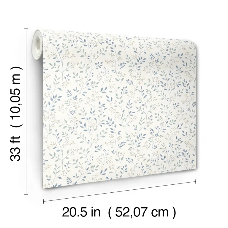 Chesapeake Galena Botanical Trail Wallpaper - Blue — Ảnh 4