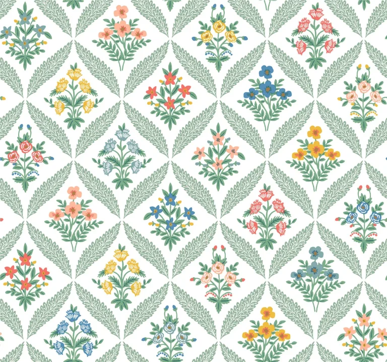 Rifle Paper Co. Estee Garden Wallpaper - Sage Multi — Image 2