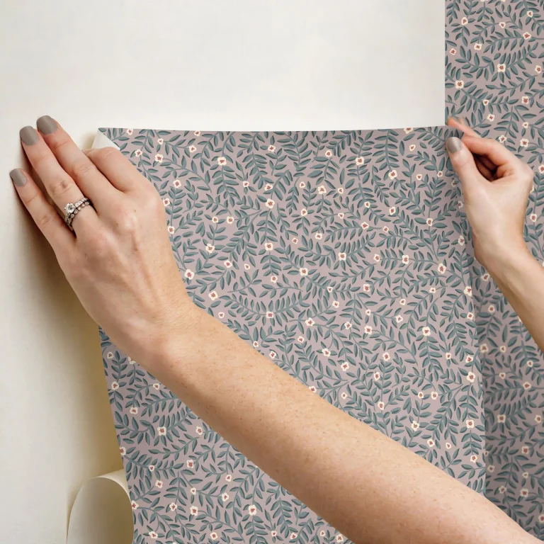Rifle Paper Co. Elodie Petite Floral Peel and Stick Wallpaper - Lavender — Ảnh 7