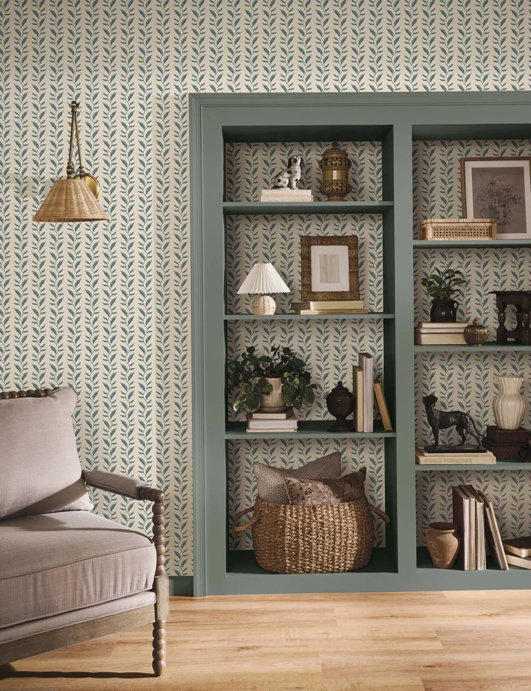 Rifle Paper Co. Seagrass Wallpaper - Slate & Linen — Ảnh 3