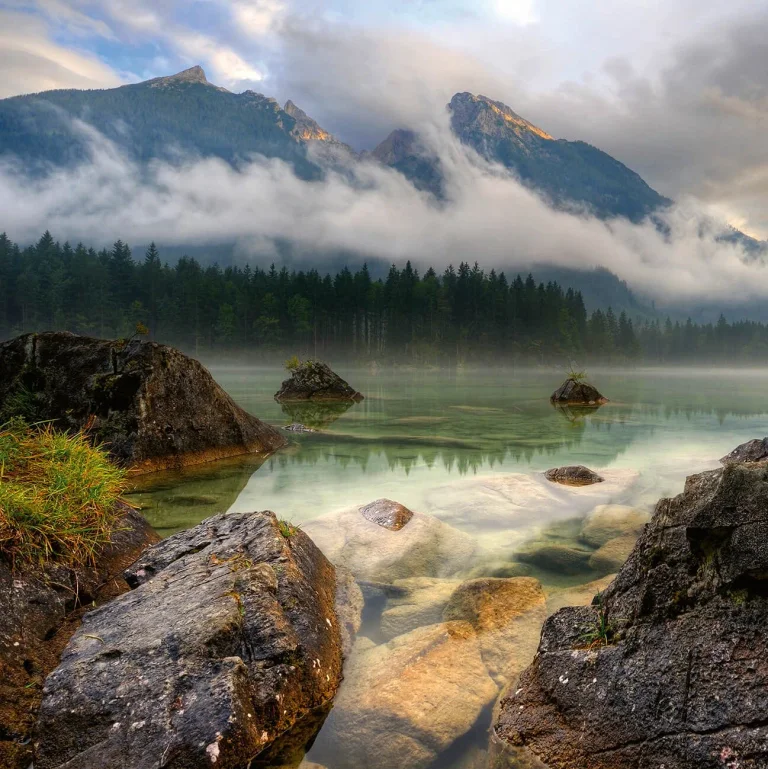 Mountain Lake - Wall Mural 5154 - 8 Panel - 384cm x 260cm — Image 2