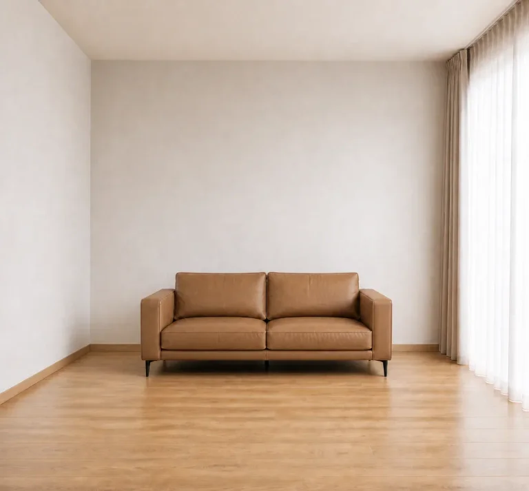 WALNUT BROWN SOFA — Image 15
