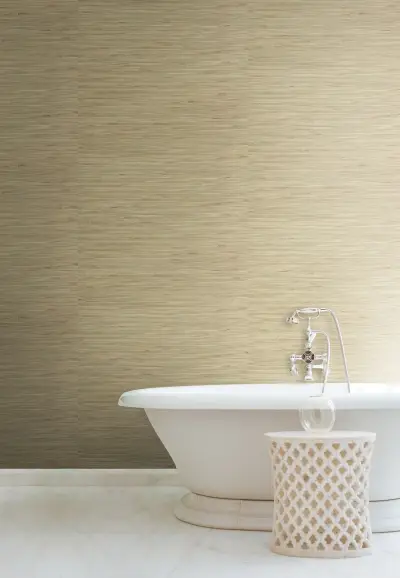 River Grass Wallpaper - Spa Green/Beige