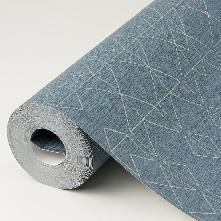 Paititi Diamond Trellis Wallpaper - Denim — Ảnh 2