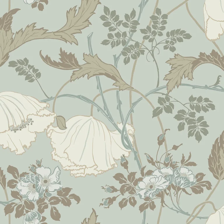Magnolia Home Gwendolyn Wallpaper - Blue/Suede — Ảnh 5