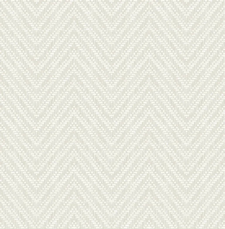 Glynn Chevron Wallpaper - Silver