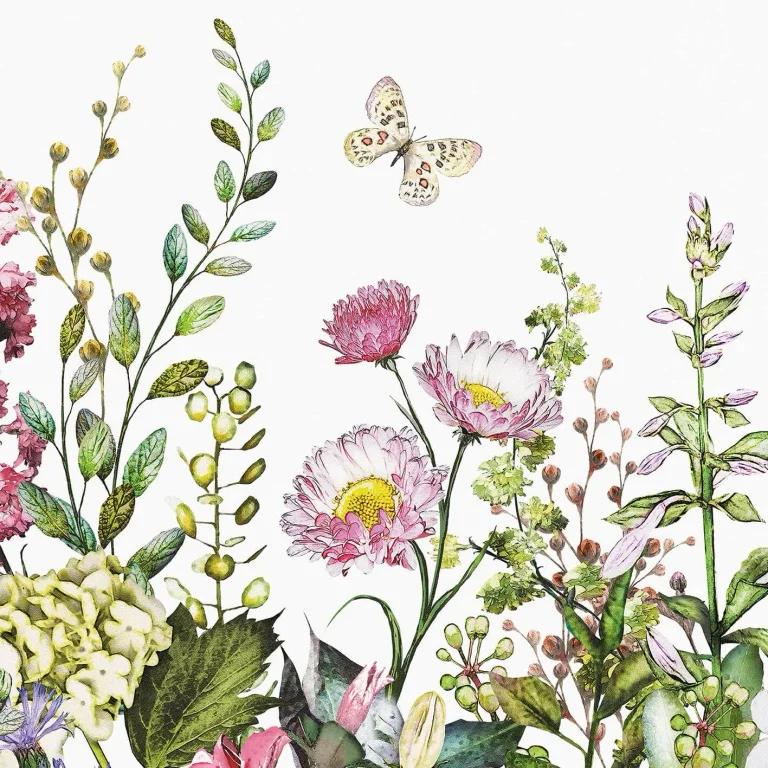 Summer Flowers - Wall Mural 5440 - 8 Panel - 384cm x 260cm — Ảnh 3