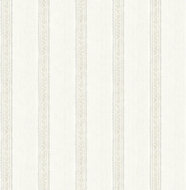 Chesapeake Mandevilla Vine Stripe Wallpaper - Beige — Ảnh 5