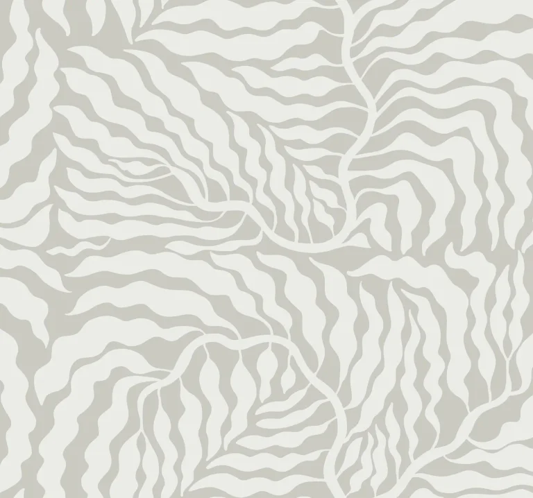 Fern Fronds Wallpaper - Grey/White — Ảnh 5