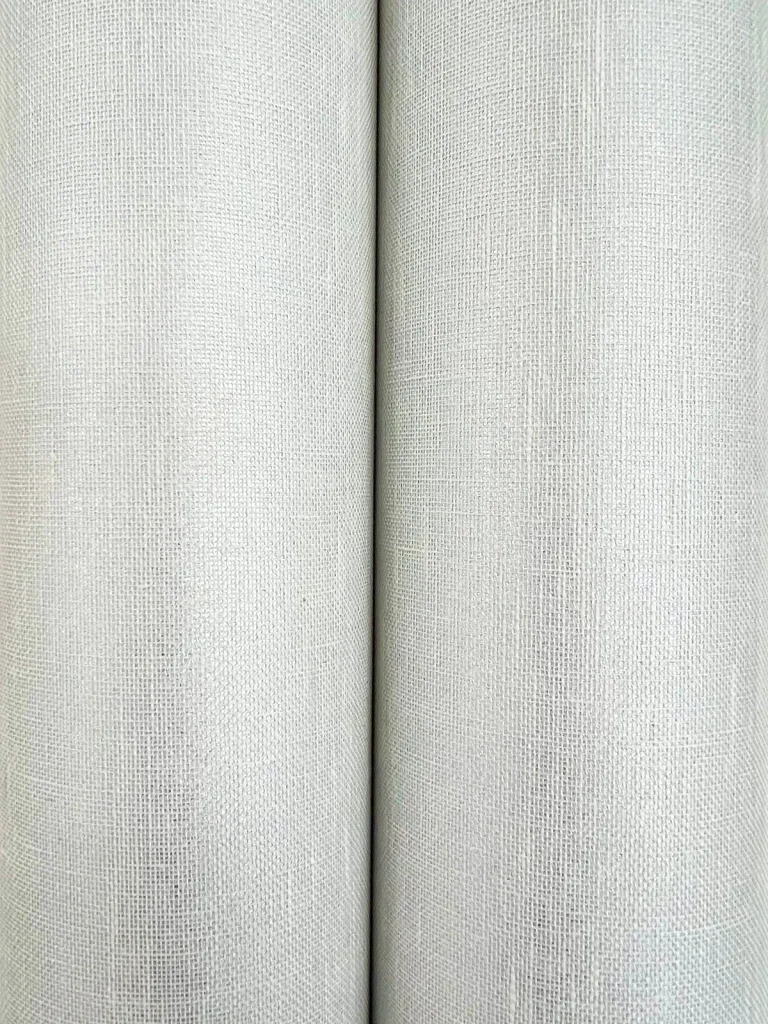Ronald Redding Sheer Linen Wallpaper - Silver White — Ảnh 3