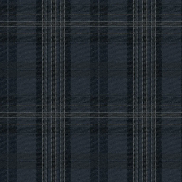 Chesapeake Austin Plaid Wallpaper - Navy — Ảnh 2