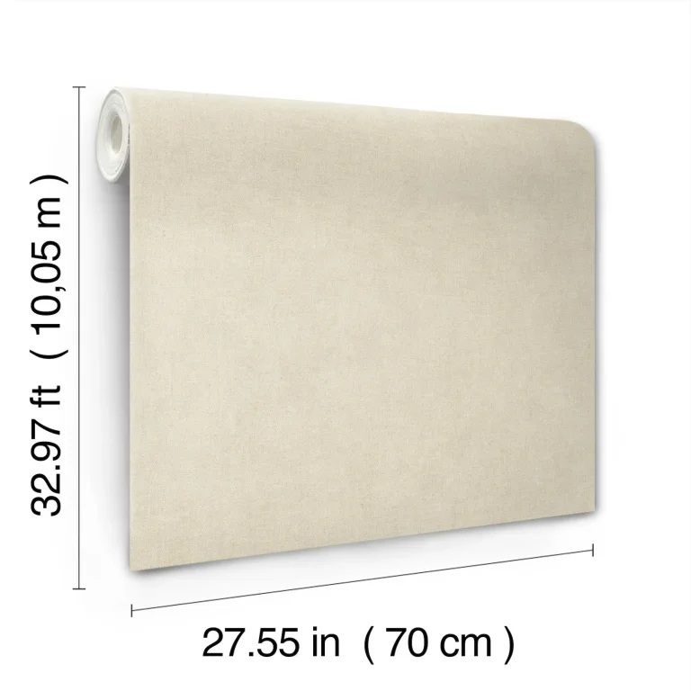 Nuovo Faux Linen Wallpaper - Taupe — Ảnh 2