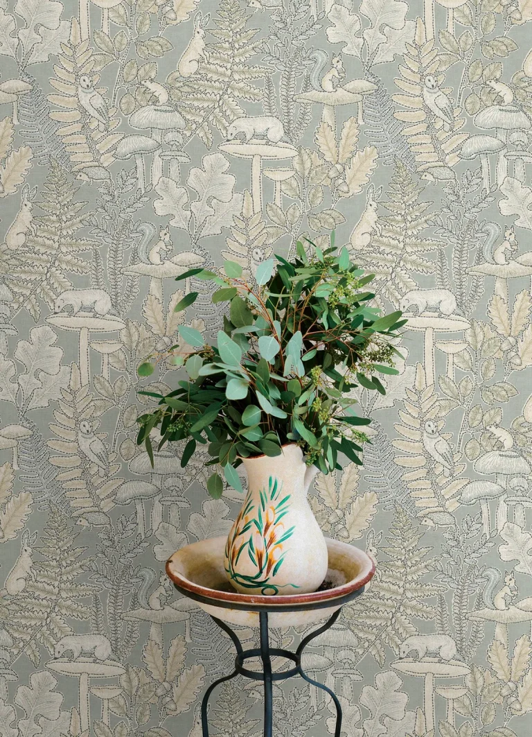 Chesapeake Holt Woodland Wallpaper - Seafoam — Image 7