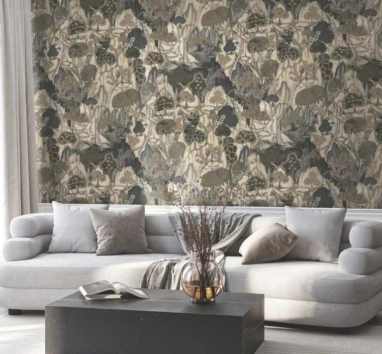 Ronald Redding Falling Waters Scenic Wallpaper - Neutral — Ảnh 5