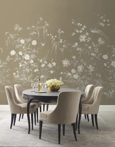 Ronald Redding Flowering Vine Chino Wall Mural - Glint