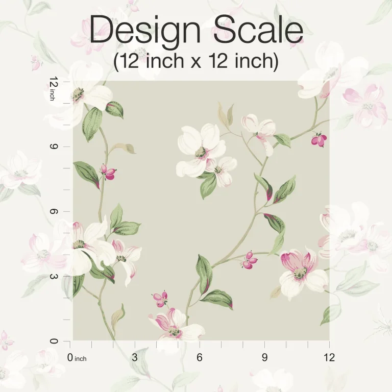Dogwood Wallpaper - Taupe — Ảnh 6