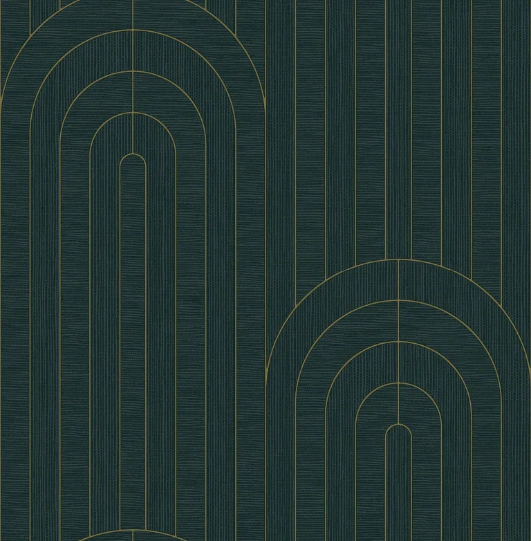 Declan Textured Arches Wallpaper - Teal — Ảnh 5