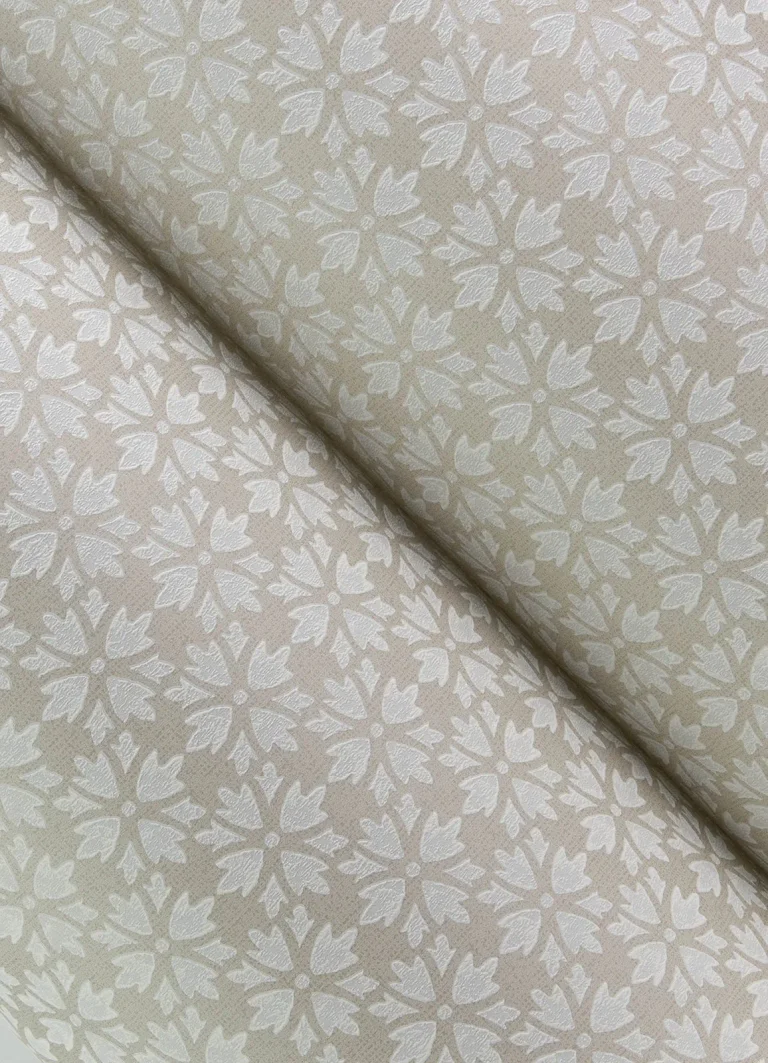 Chesapeake Phlox Floral Stamp Wallpaper - Grey — Ảnh 5