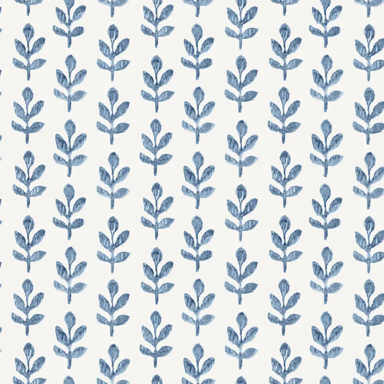 Chesapeake Whiskers Leaf Wallpaper - Blue — Ảnh 3