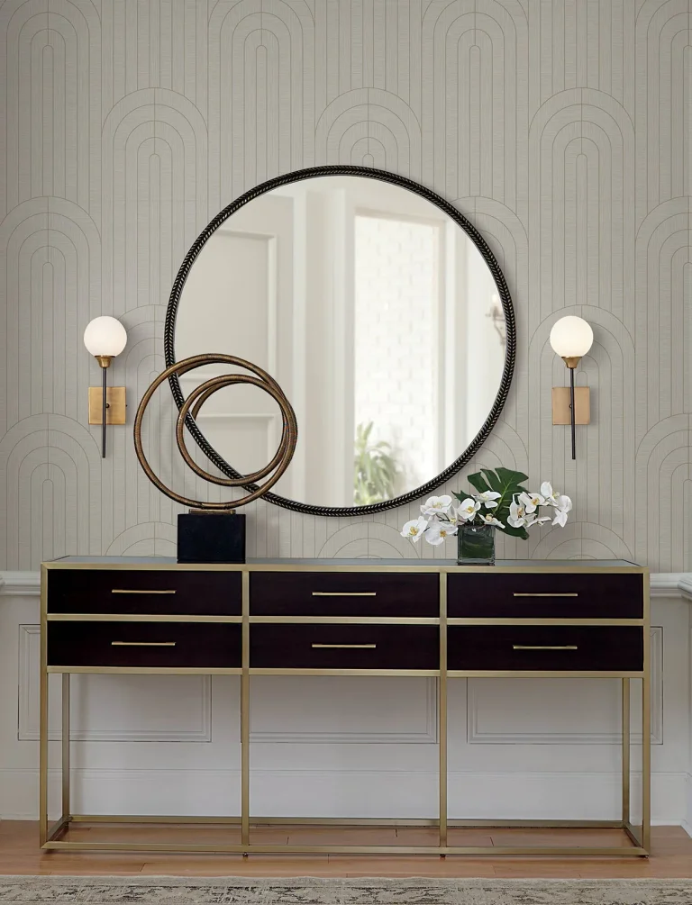 Declan Textured Arches Wallpaper - Neutral — Ảnh 3