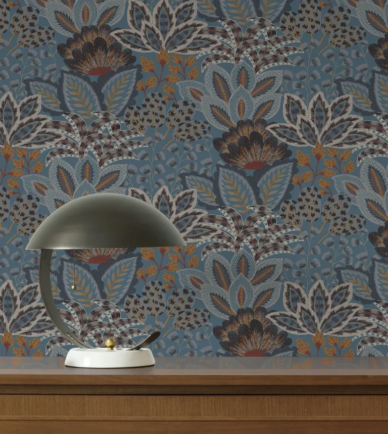 Catherine Botanical Wallpaper - Blue — Ảnh 2