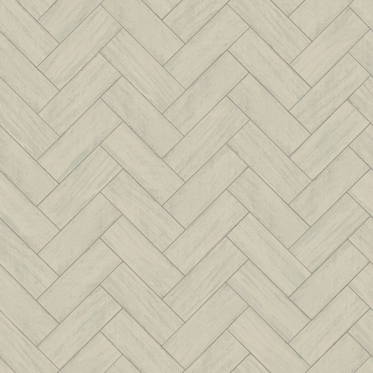 Chesapeake Kaliko Wood Herringbone Wallpaper - Dark Almond — Image 3