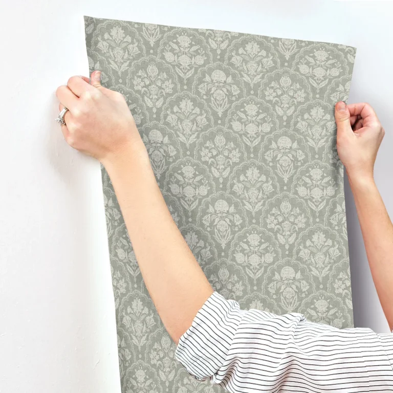 Frances Fishscale Wallpaper - Moss — Image 7