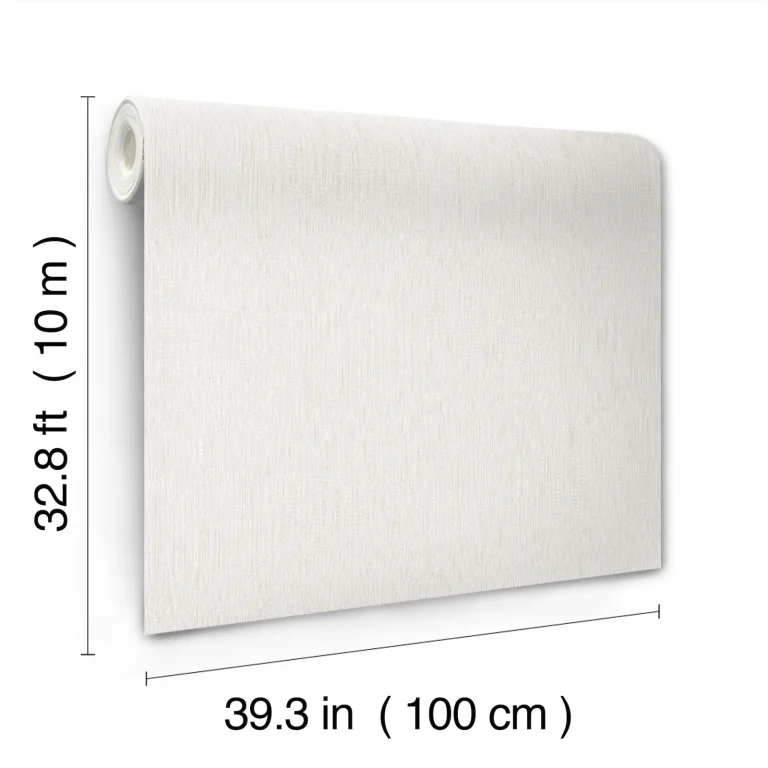 Linen Wallpaper - Light Grey