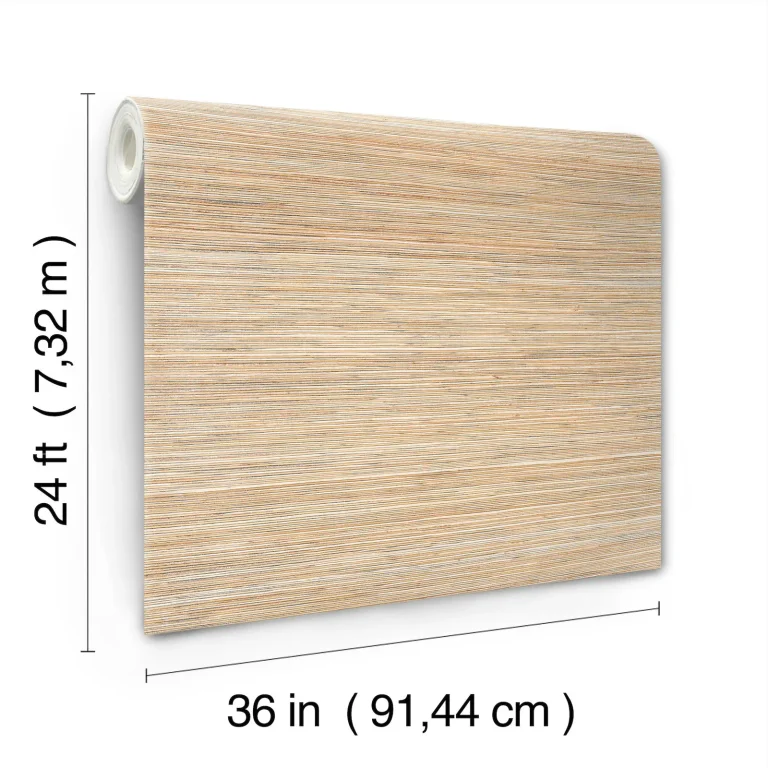 Candice Olson Bamboo Hemp Blend Wallpaper - White — Ảnh 3