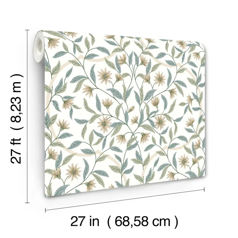 Jasmine Wallpaper - Eucalyptus