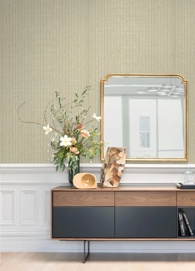 Liqin String Wallpaper - Taupe — Image 2