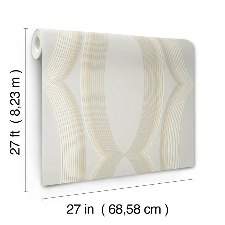 Candice Olson Progression Ogee Wallpaper - Blonde — Ảnh 2