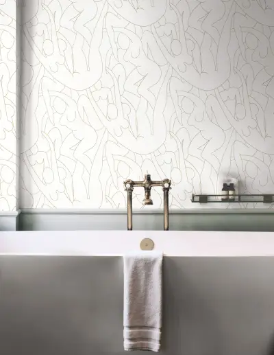 Head over Heels Peel and Stick Wallpaper - Metallic Gold