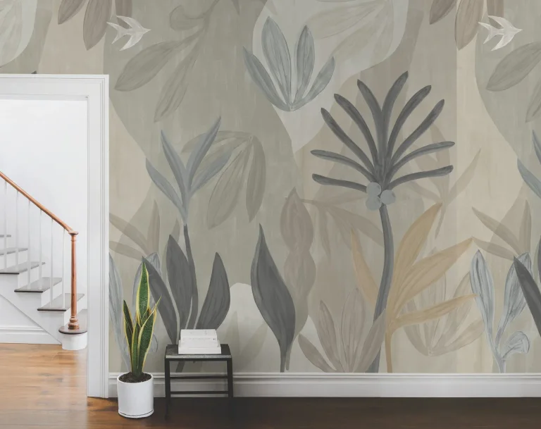 Chambord Gardens Wall Mural - Graphite & Carbon — Ảnh 3