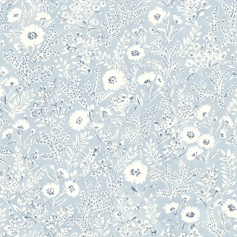 Chesapeake Agathon Floral Wallpaper - Light Blue — Ảnh 2
