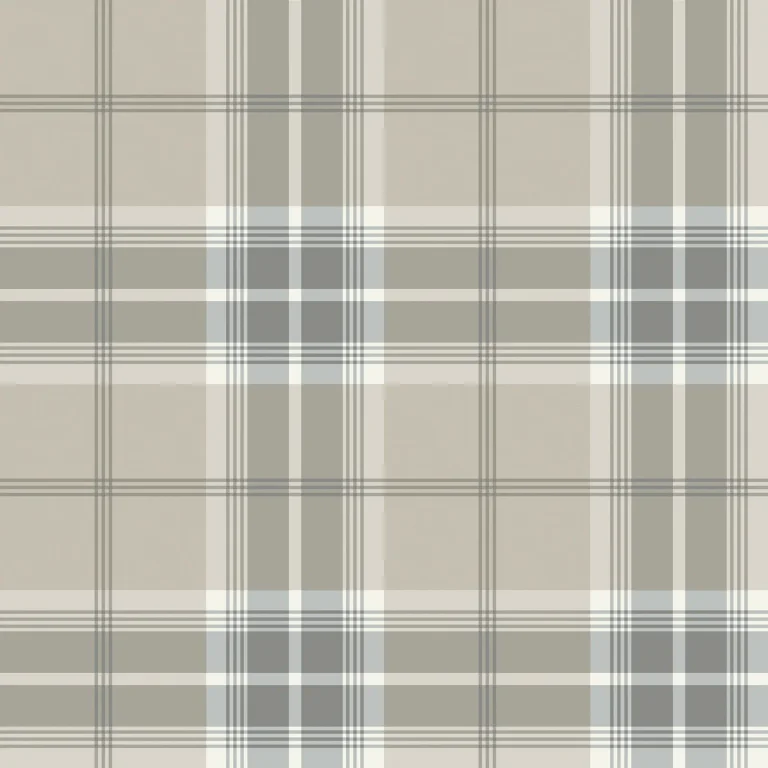 Emma Plaid Wallpaper - Grey — Ảnh 2