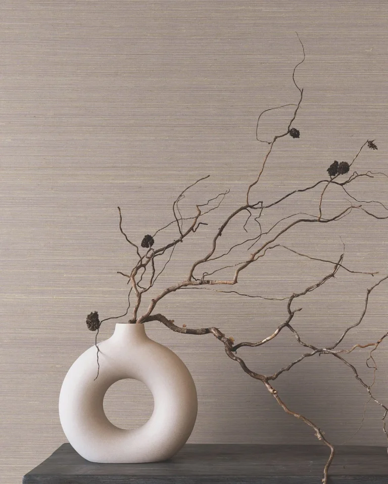Ronald Redding Smooth Abaca Wallpaper - Lilac — Ảnh 2
