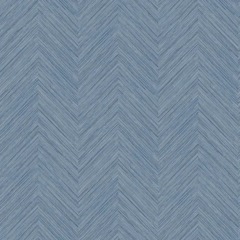 Chesapeake Caladesi Linen Chevron Wallpaper - Blue — Ảnh 5