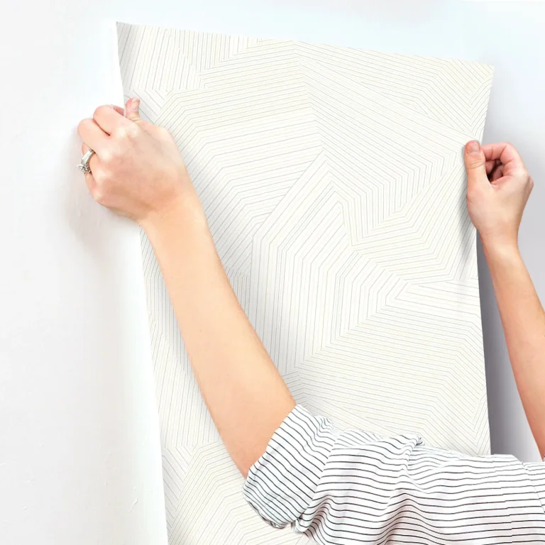Dotted Maze Wallpaper - White — Ảnh 7