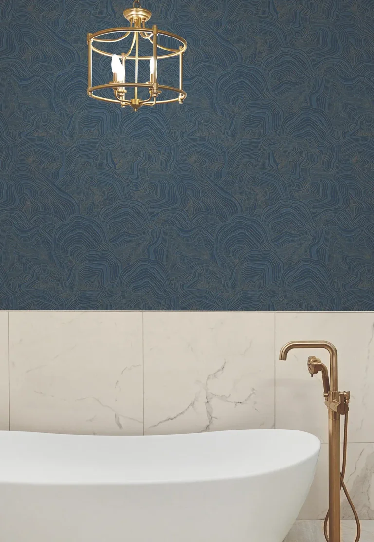 Ronald Redding Geodes Wallpaper - Navy — Ảnh 4