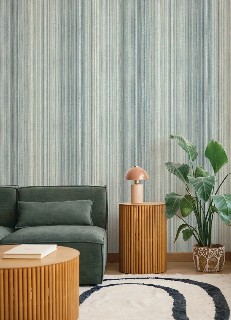 Elan Ombre Stripe Wallpaper - Blue — Ảnh 3