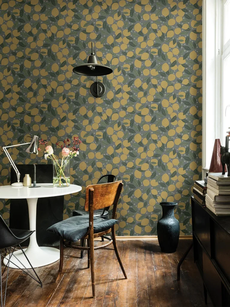Lemona Fruit Tree Wallpaper - Blue — Ảnh 3