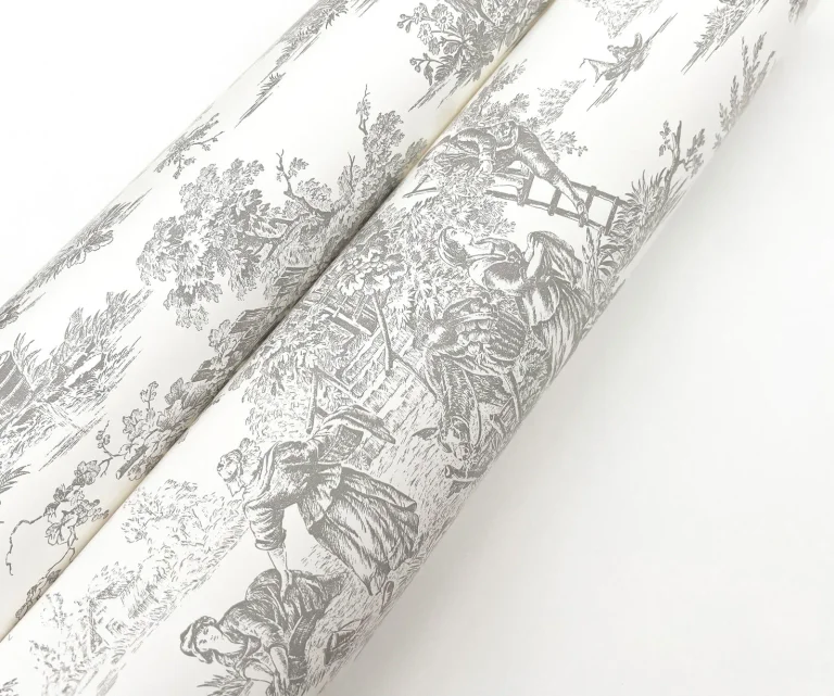 Campagne Toile Wallpaper - Grey — Ảnh 7